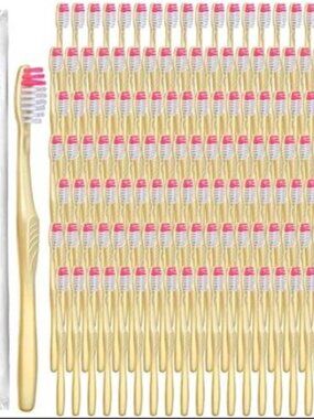 1000-Piece Individually Wrapped Disposable Toothbrushes With Super Soft Bristles